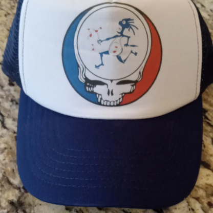 Grateful Dead - Stealie w/ Widespread Panic Note Eater - Blue trucker hat